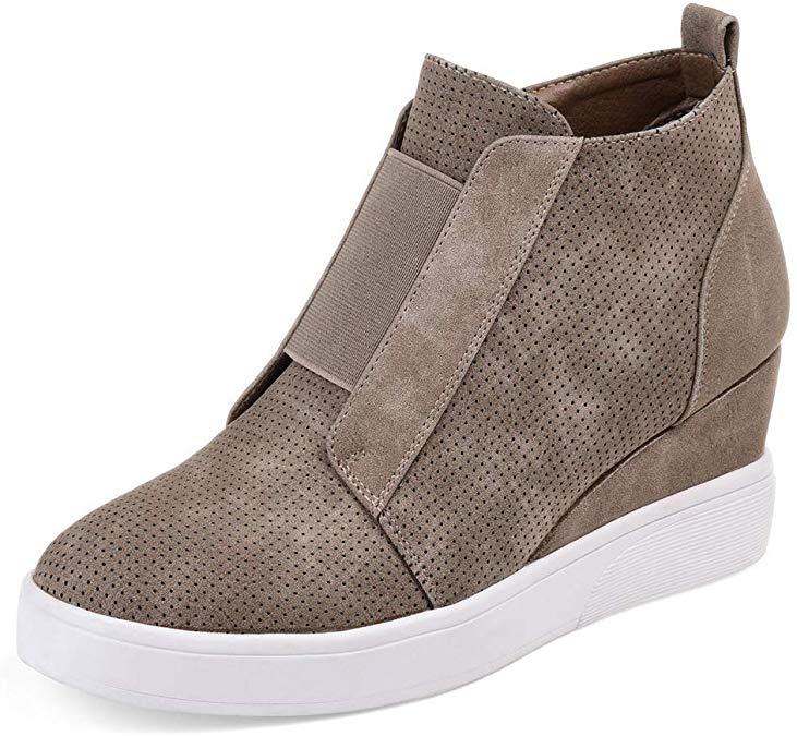Wedge Sneaker Booties | Fall Outfit Ideas