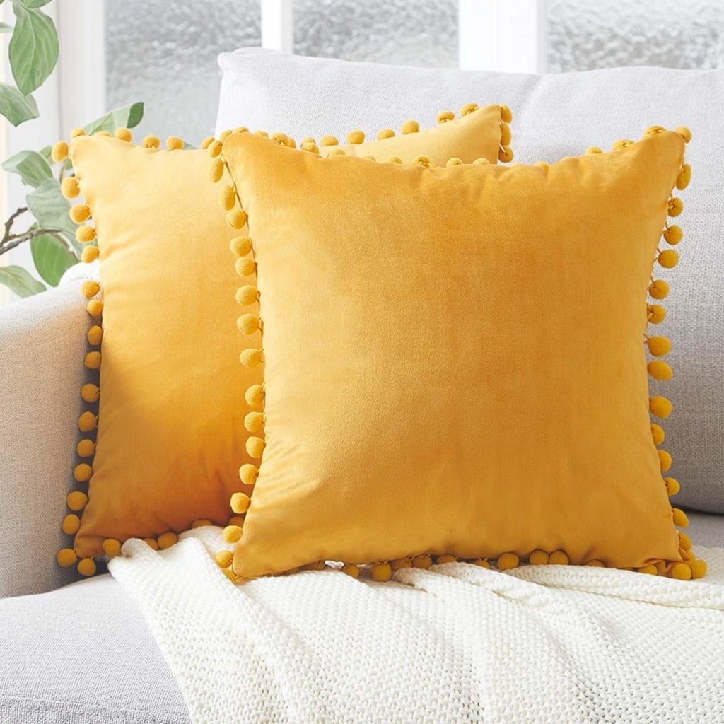 yellow pillows for spring | Spring Decor Ideas for Your Home