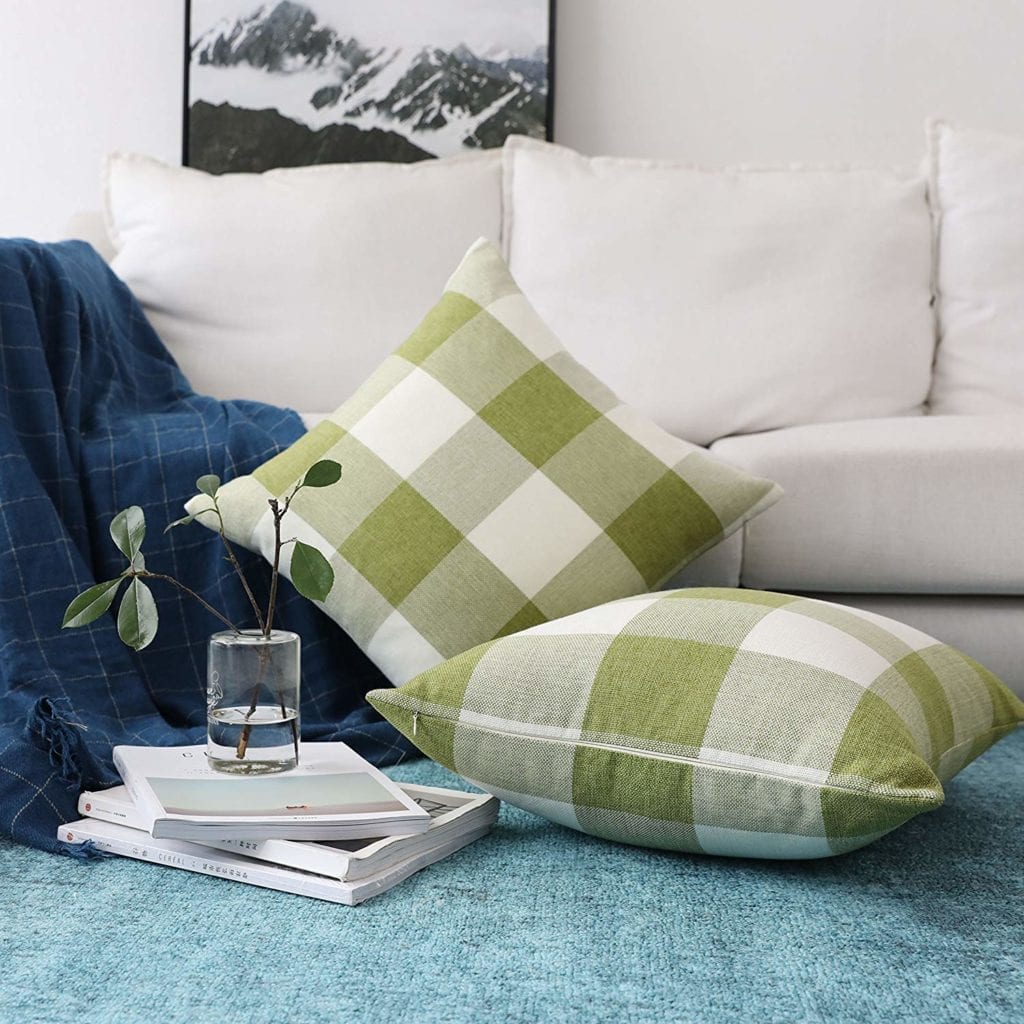 plaid pillows for spring | Spring Decor Ideas for Your Home