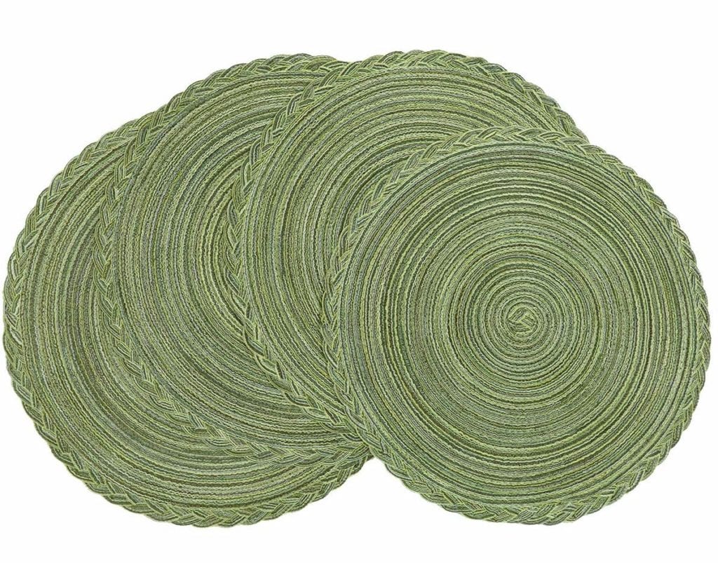 Green cotton placemats | Spring Decor Ideas for Your Home