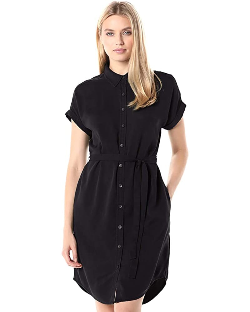 Tencel Button-Up Shirt Dress | Comfy Work From Home Wardrobe Essentials | The Basic Housewife