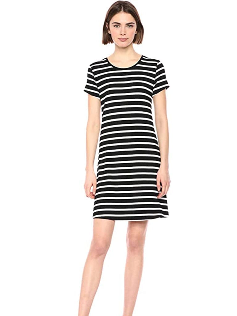 Short Sleeve Striped T-Shirt Dress | Must-Have Casual Summer Dresses Under $50