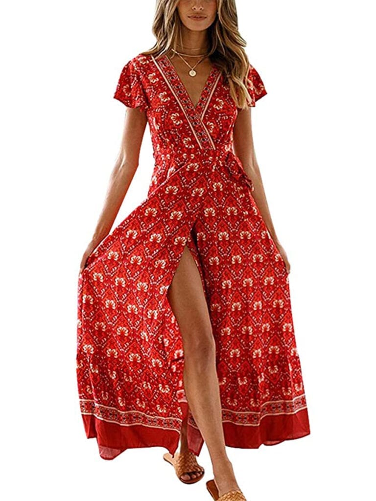 Boho Wrap Maxi Dress | Must-Have Casual Summer Dresses Under $50