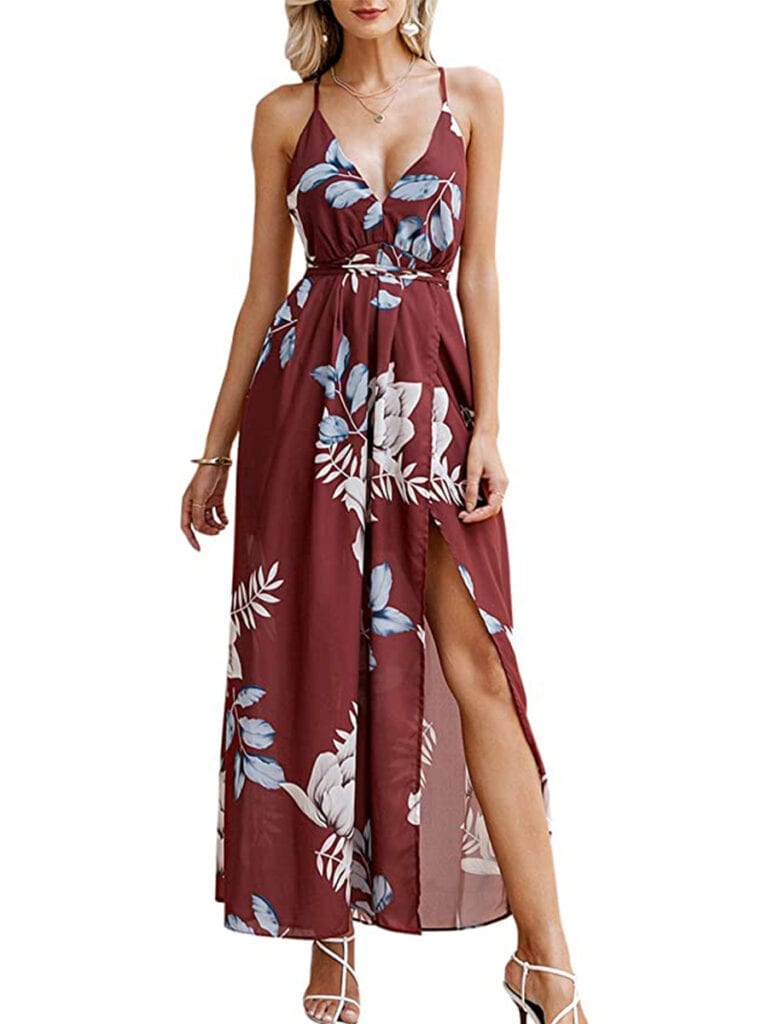 Spaghetti Strap Floral Maxi Dress | Must-Have Casual Summer Dresses Under $50