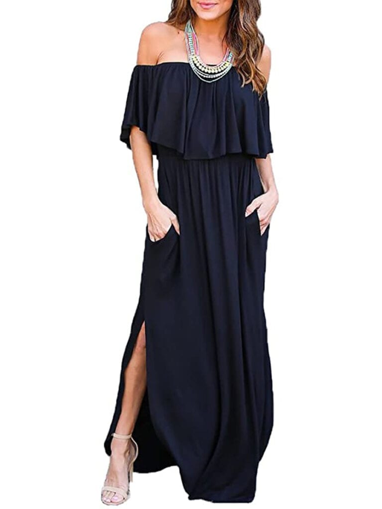 Off-the-Shoulder Boho Maxi Dress | Must-Have Casual Summer Dresses Under $50
