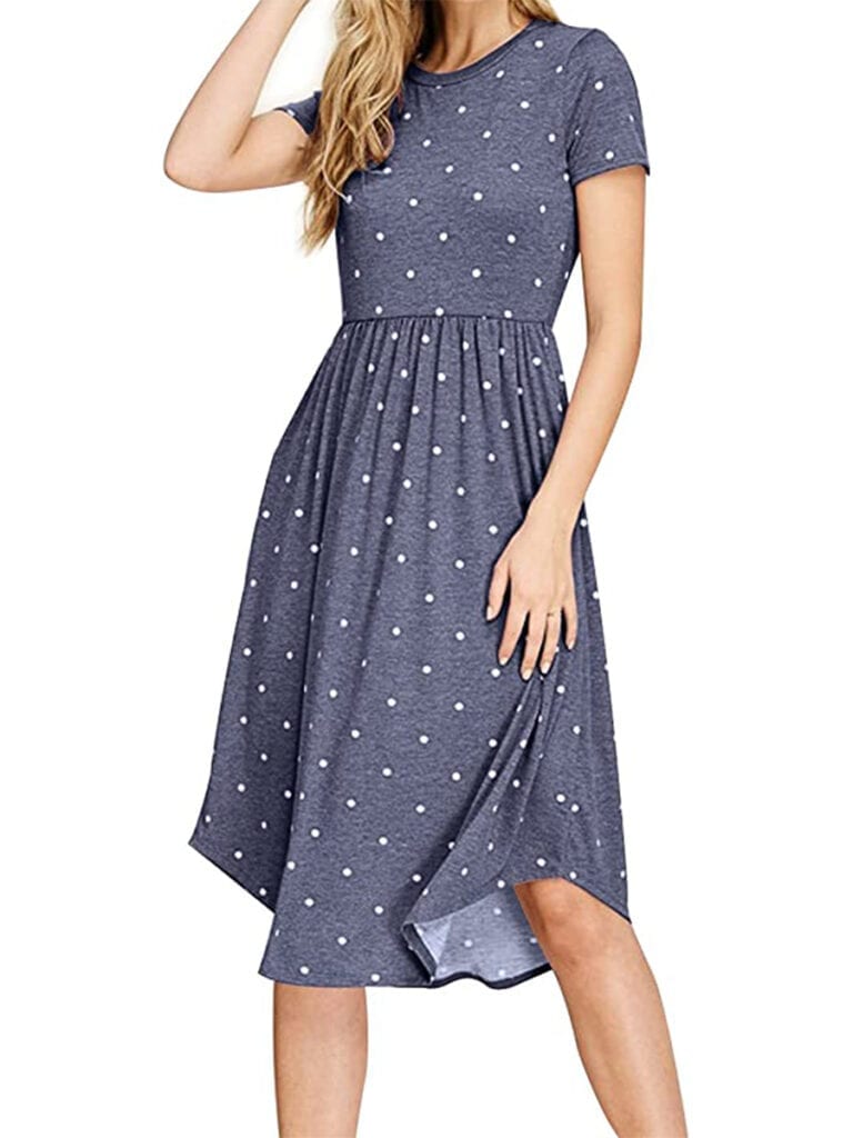 Polka Dot Midi Dress | Must-Have Casual Summer Dresses Under $50