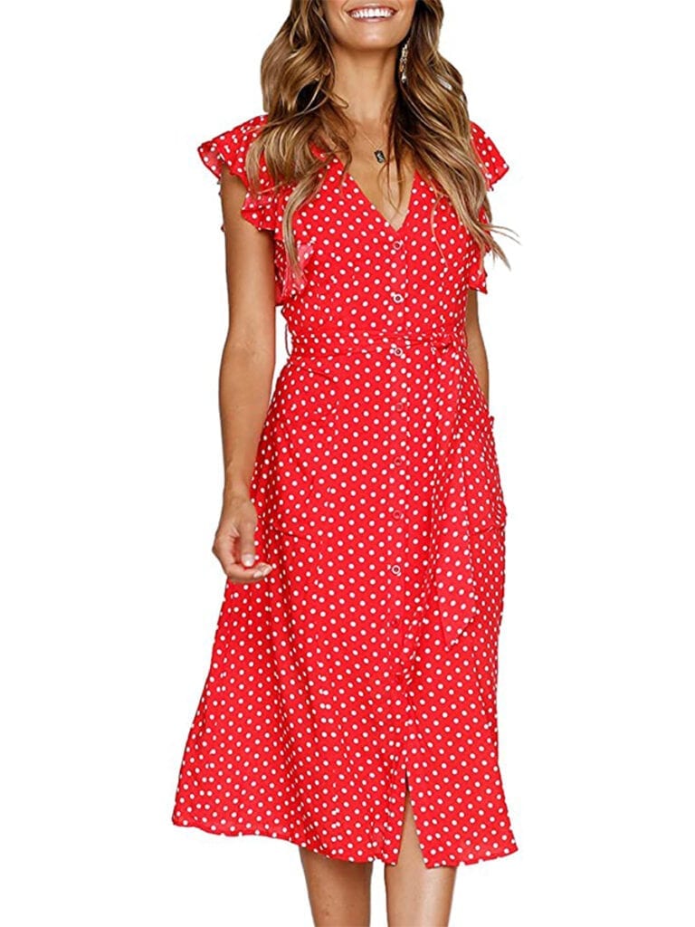 Boho Polka-Dot Midi Dress | Must-Have Casual Summer Dresses Under $50