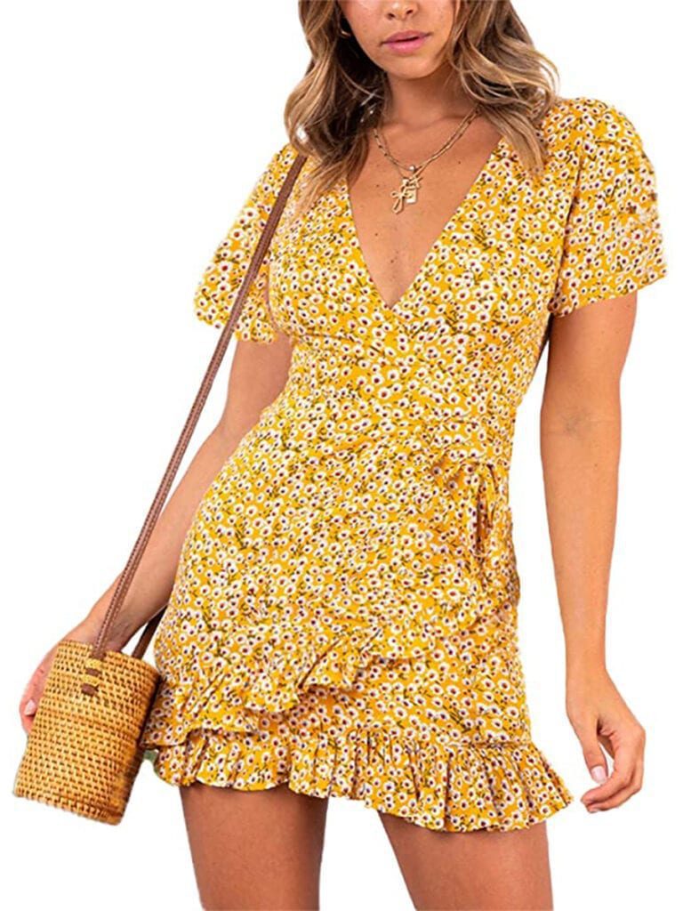 Short Floral Ruffle Dress | Must-Have Casual Summer Dresses Under $50