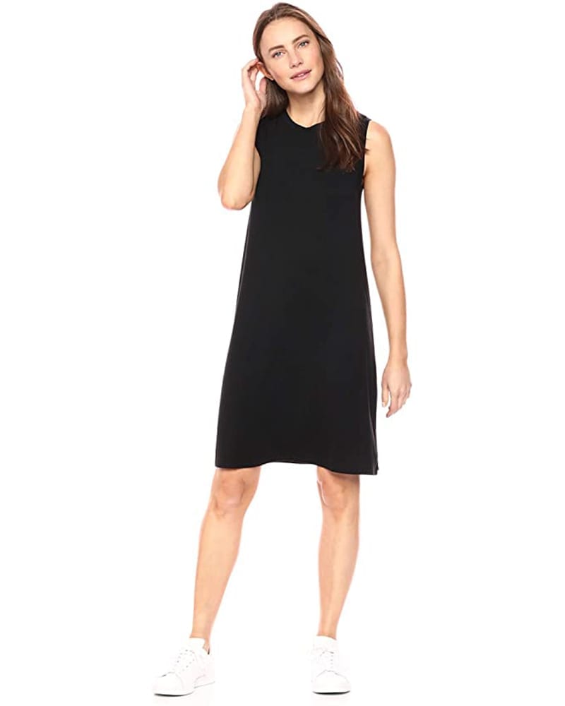Jersey Sleeveless Swing Dress | Comfy Work From Home Wardrobe Essentials | The Basic Housewife