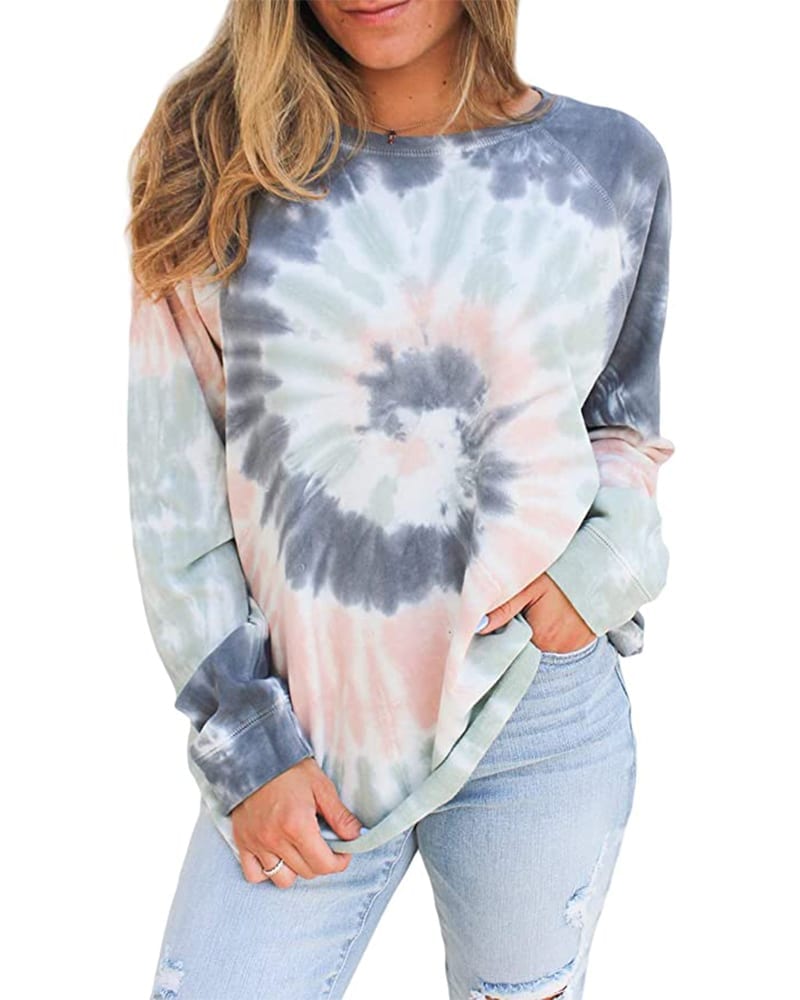Tie Dye Pullover Sweatshirt | Comfy Work From Home Wardrobe Essentials | The Basic Housewife