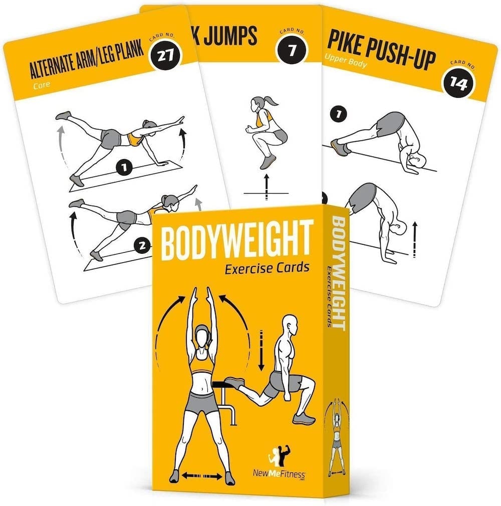 Bodyweight Exercise Cards | Exercise Accessories To Get In Shape At Home
