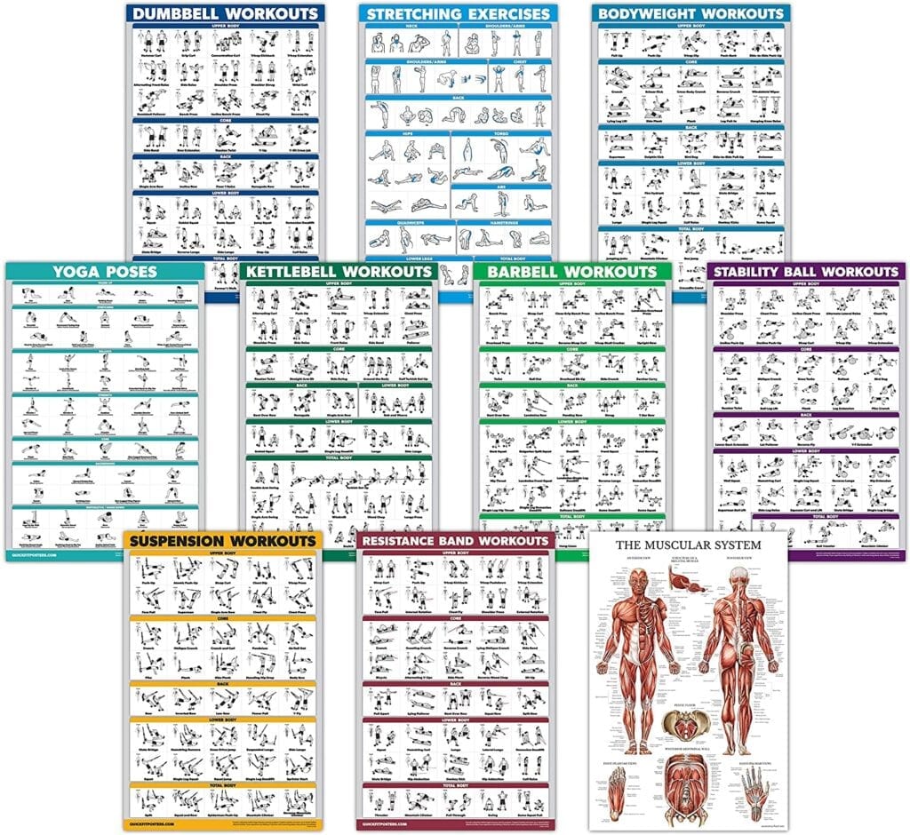 Workout Posters | Exercise Accessories To Get In Shape At Home