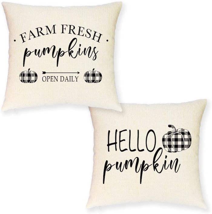 Rustic Farmhouse Pillow Covers for Fall