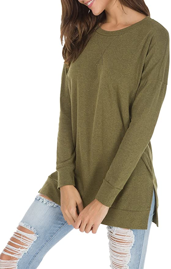 Casual Long Sleeve Crewneck Tunic  | Fall Outfit Ideas: 30+ Must-Haves For Your Autumn Wardrobe