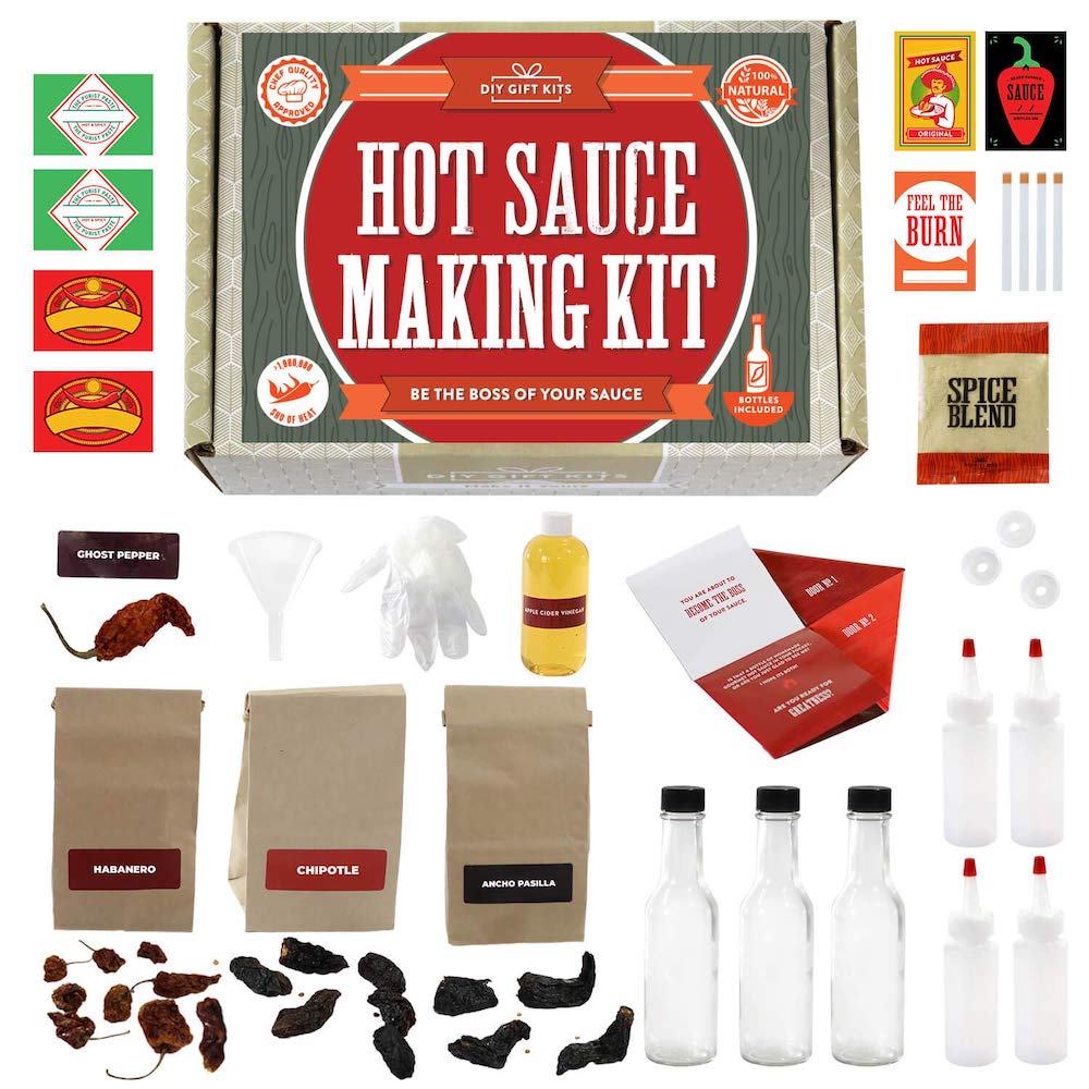 DIY Hot Sauce Making Kit | Gift Ideas for Men Under $100