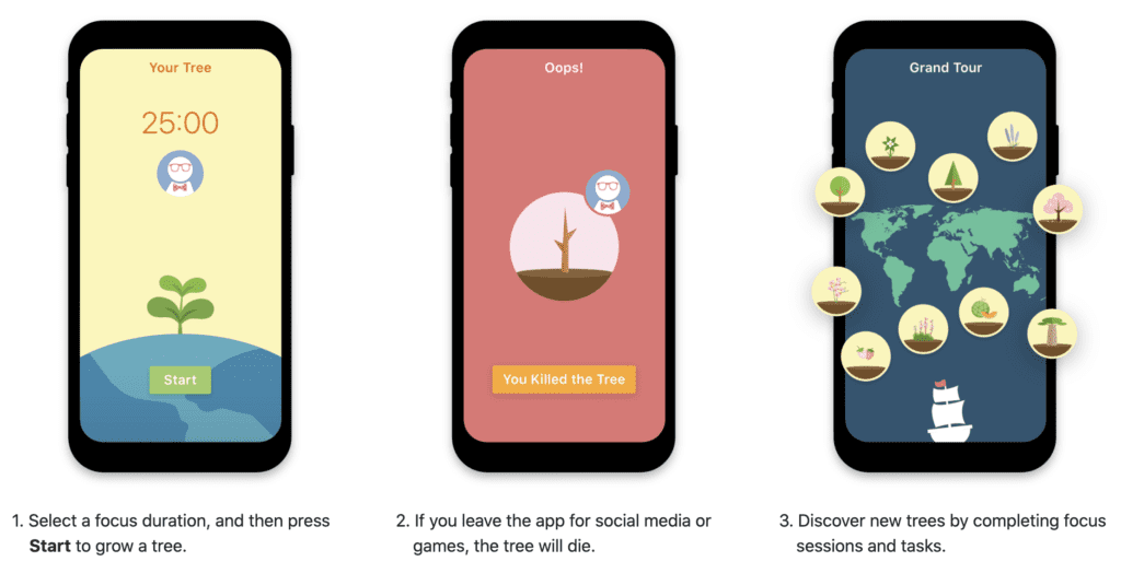 Flora - A Focus Timer and Habit Tracking App | Must-Have Work From Home Essentials