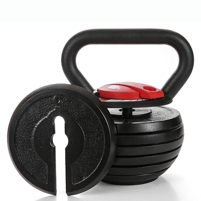Adjustable kettlebell for your home gym essentials.