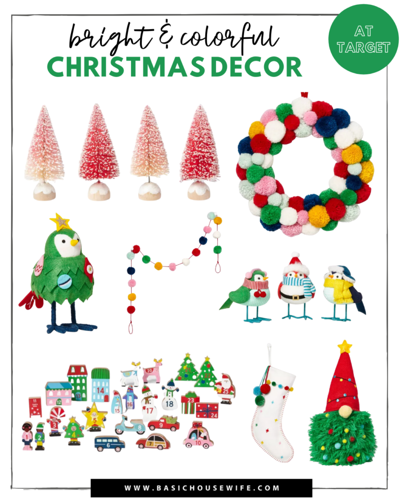 Bright and Colorful Christmas Decor from Target