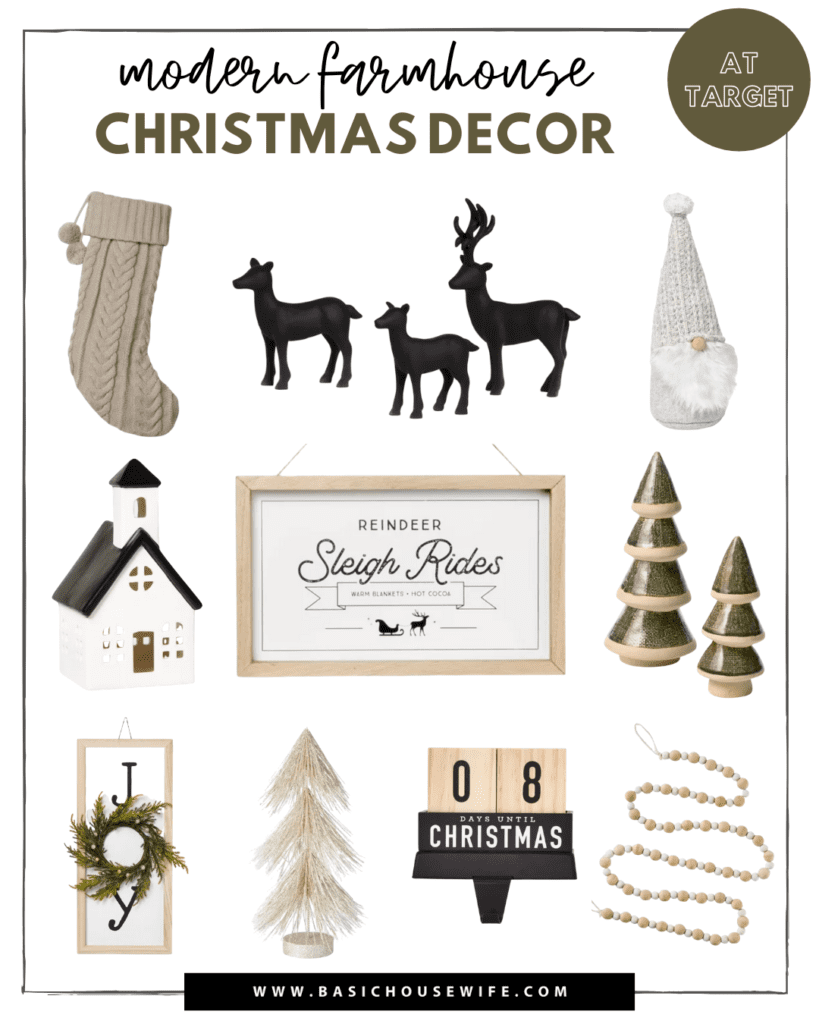 Modern Farmhouse Christmas Decor from Target