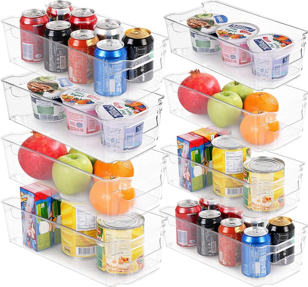 Plastic pantry containers to get your kitchen organized.