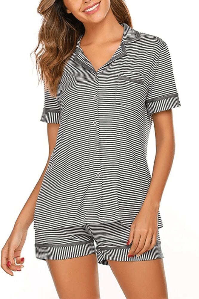 Button down Sleepwear Pajama Set | The Best Loungewear Sets You Need to Add To Your Wardrobe