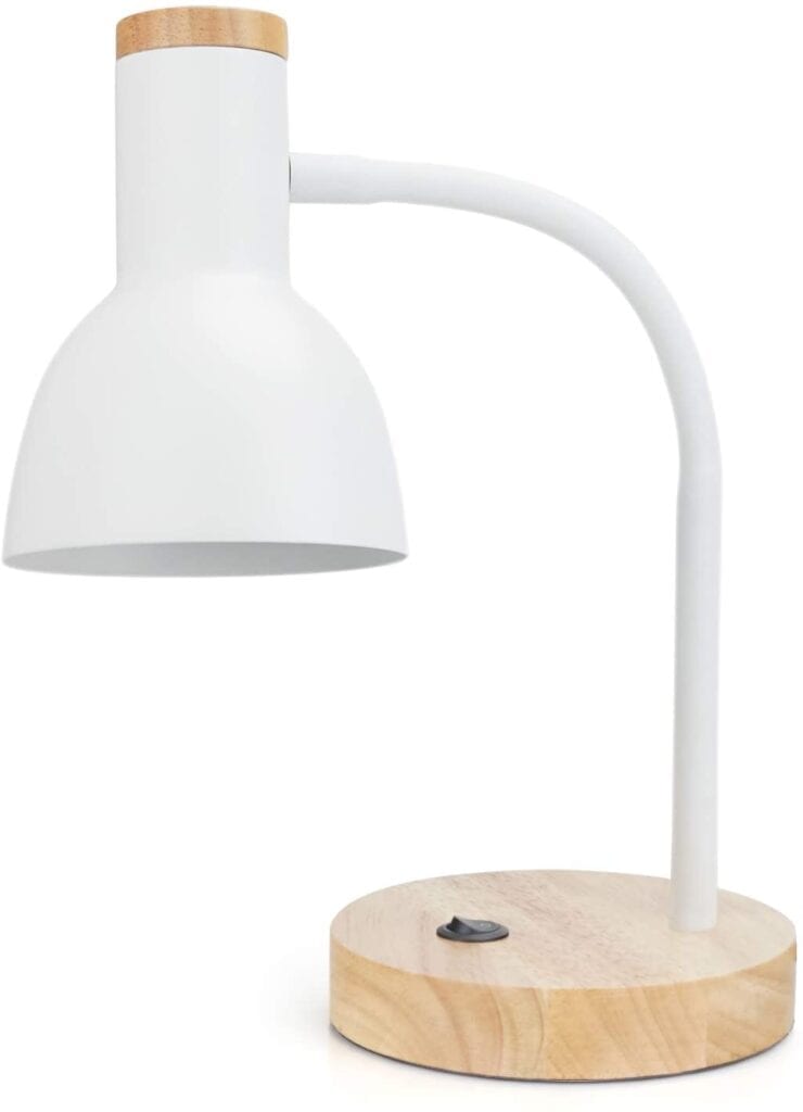 Cloffice Decor Ideas: A White Desk Lamp