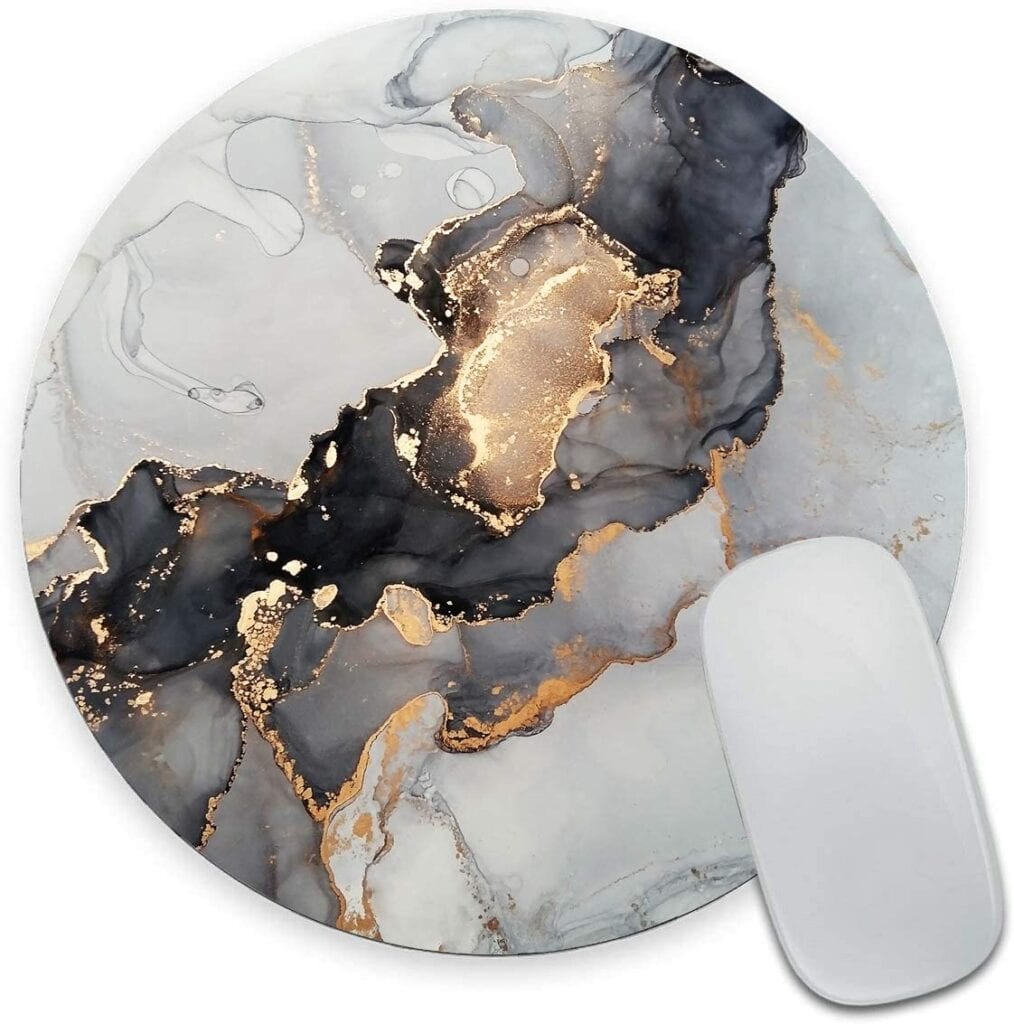Cloffice Decor Ideas: A marble mousepad for your home office.