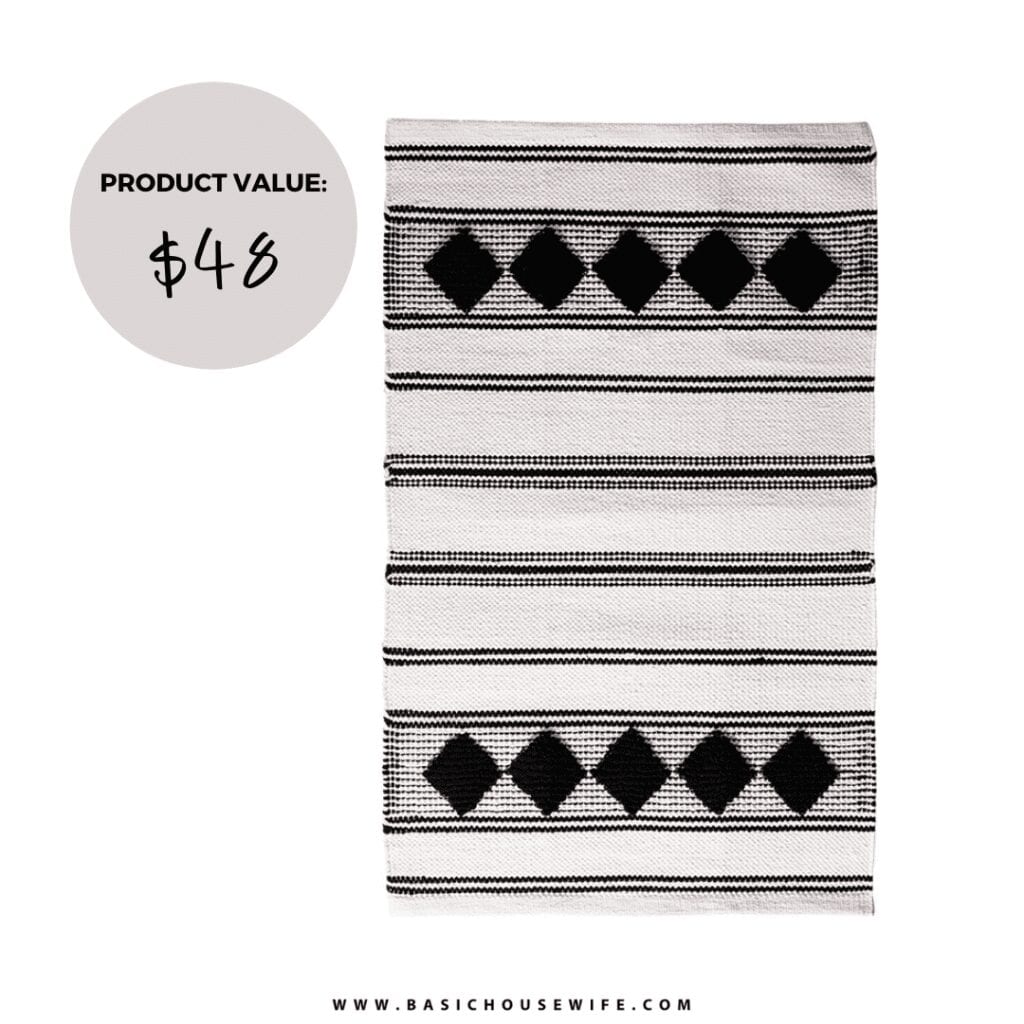 Caravan Home Diamond Woven Rug | What's Inside a FabFitFun Box: 20+ Products From My FabFitFun Boxes