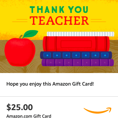 Gift Cards for Teachers | Gift Ideas for Teachers That They'll Actually Want