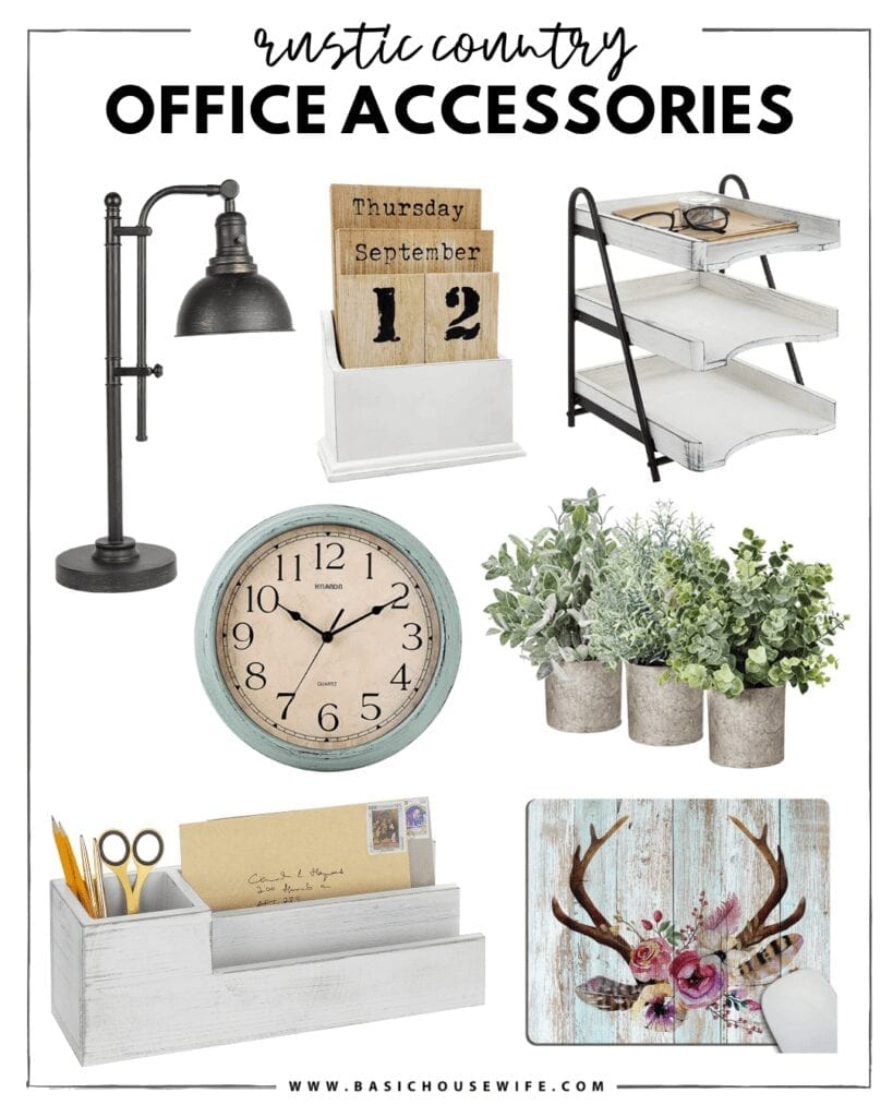 Rustic Farmhouse Desk Accessories | The Cutest Home Office Accessories for Your Style