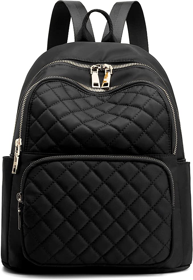 Quilted Black Backpack | Casual Backpacks for Women From Amazon