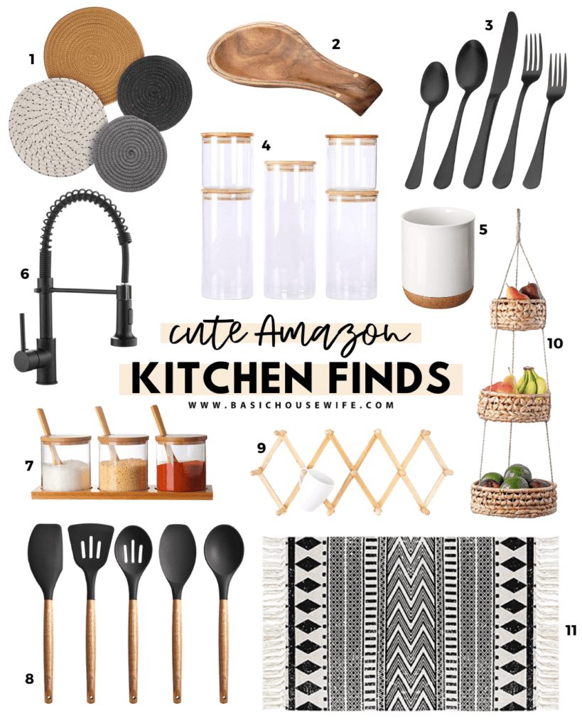 Modern Boho Kitchen Accessories | Neutral Kitchen Decor | 
