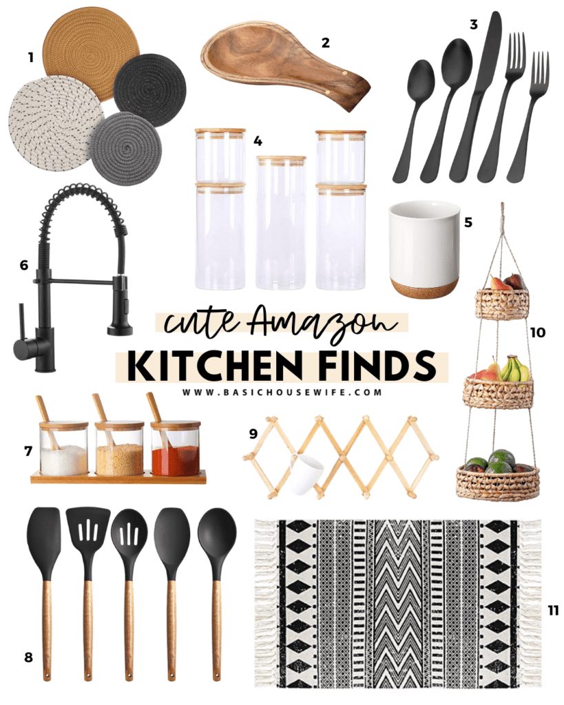 Modern Boho Kitchen Accessories | Neutral Kitchen Decor |