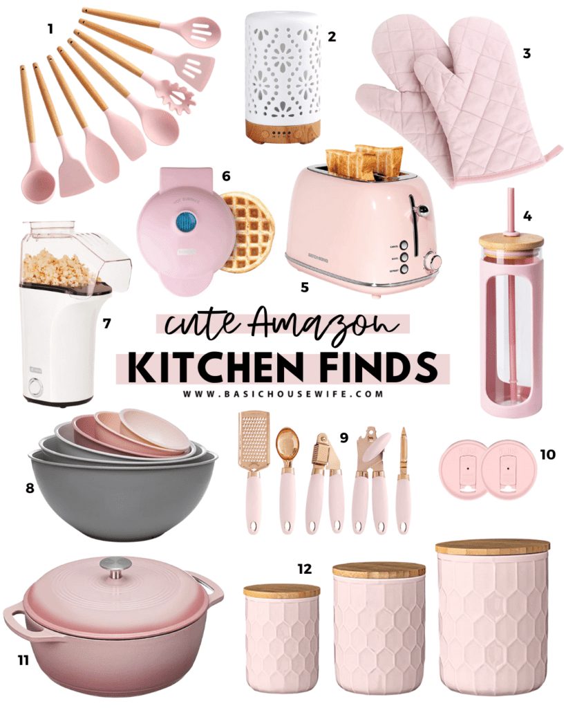Pink Kitchen Accessories | Pink Kitchen Decor | Girly Kitchen | Cute Kitchen