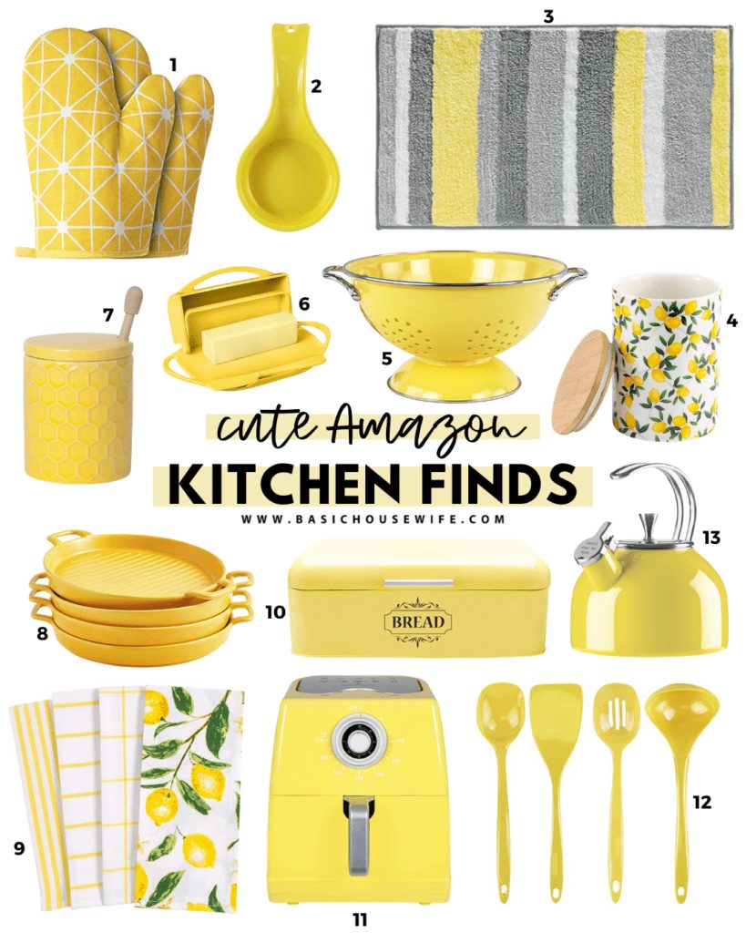 Yellow Kitchen Accessories | Yellow Kitchen Decor | Summer Kitchen |Spring Kitchen
