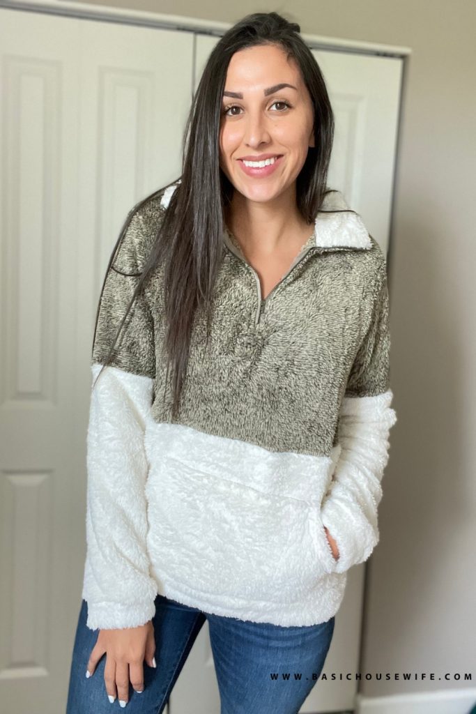 Sherpa pullover sweater | Prime Wardrobe HAUL: 7 Amazon Sweaters To Get This Fall