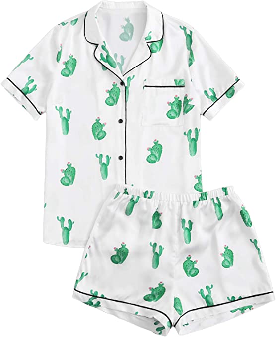 Cactus Silk Set | 20+ Cute & Comfy Pajama Sets You Need To Own | Basic Housewife