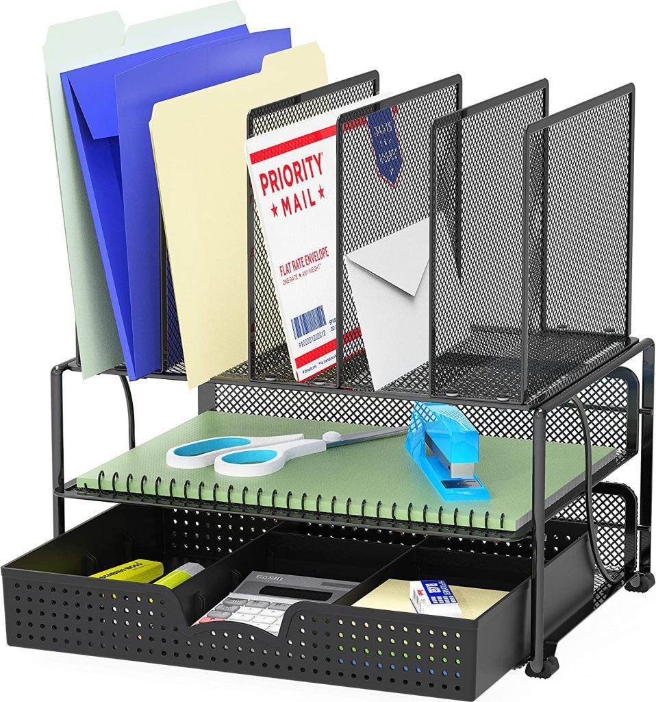 Multi level paper organizer | Must-Have Office Desk Accessories to Organize Your Workspace