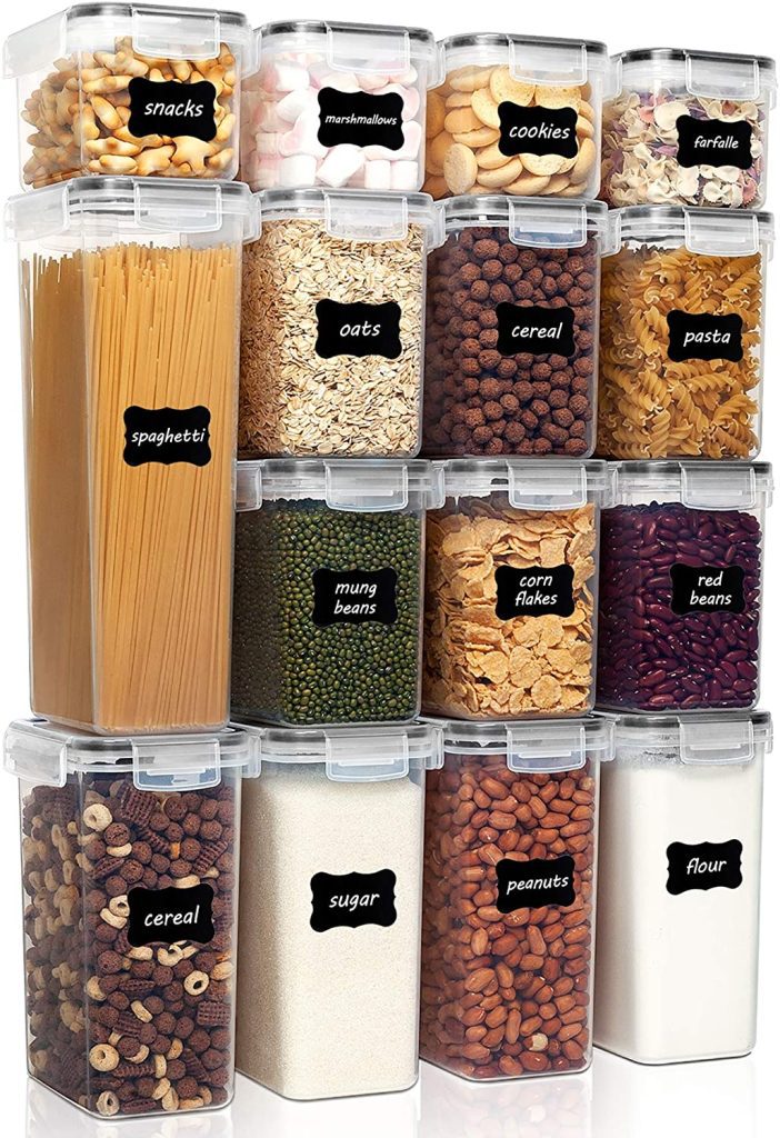 Airtight Food Storage Containers | Pantry Storage | 30+ Kitchen Accessories & Storage Solutions To Get Organized | Basic Housewife