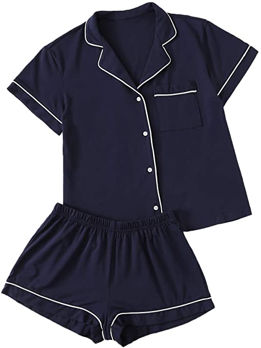 Short Silk Pajama Set | 20+ Cute & Comfy Pajama Sets You Need To Own | Basic Housewife