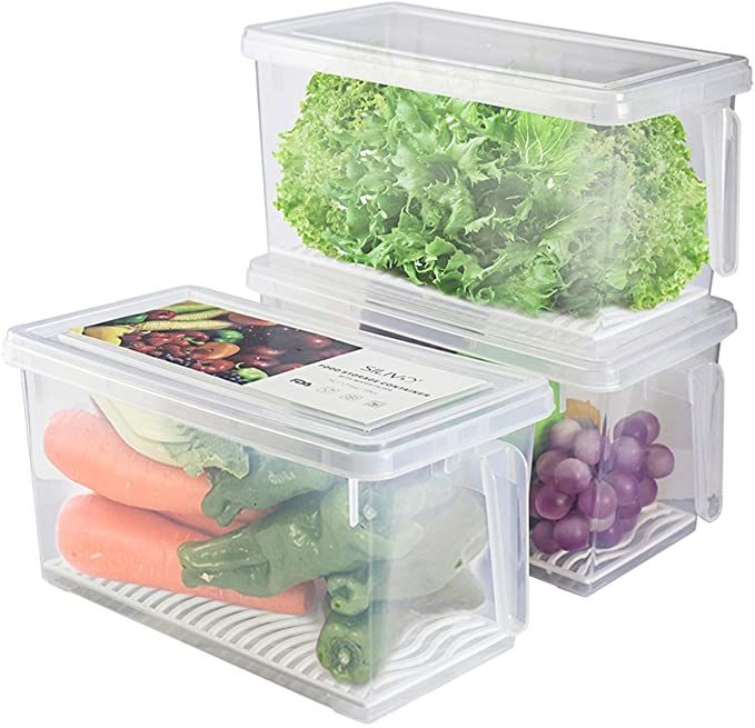 Produce Storage Bins | Fridge Storage | 30+ Kitchen Accessories & Storage Solutions To Get Organized | Basic Housewife