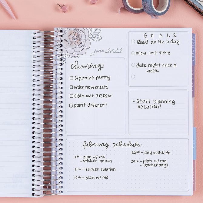 Erin Condren Planner Inside | The Best Productivity Planners Guaranteed To Get Your Life Organized | Basic Housewife