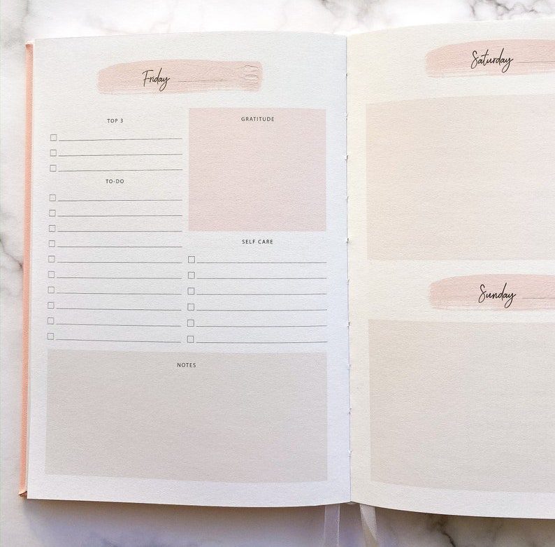 One Day At a Time Planner Inside | The Best Productivity Planners Guaranteed To Get Your Life Organized | Basic Housewife