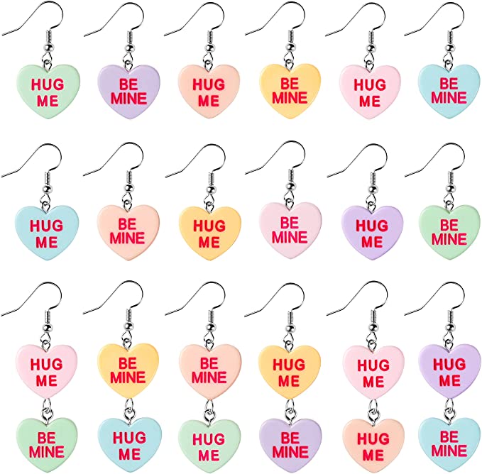 Conversation Heart Candy Earrings | Valentines Gifts for Teen Girls | Basic Housewife