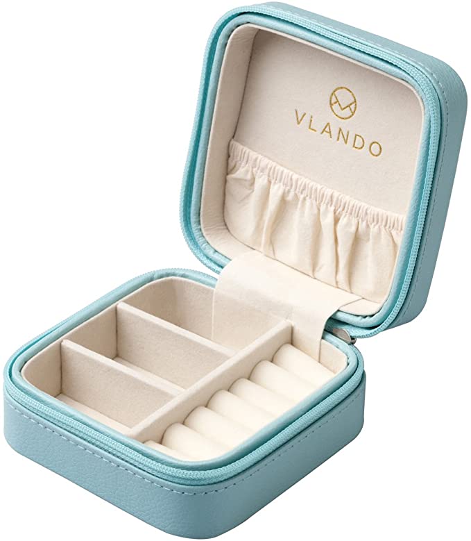 Travel Jewelry Box Organizer | Valentines Gifts for Teen Girls | Basic Housewife