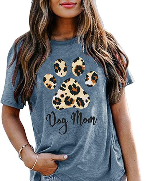 Leopard Print Dog Paw T-Shirt | 30+ Fun & Unique Gifts for Dog Moms | Basic Housewife