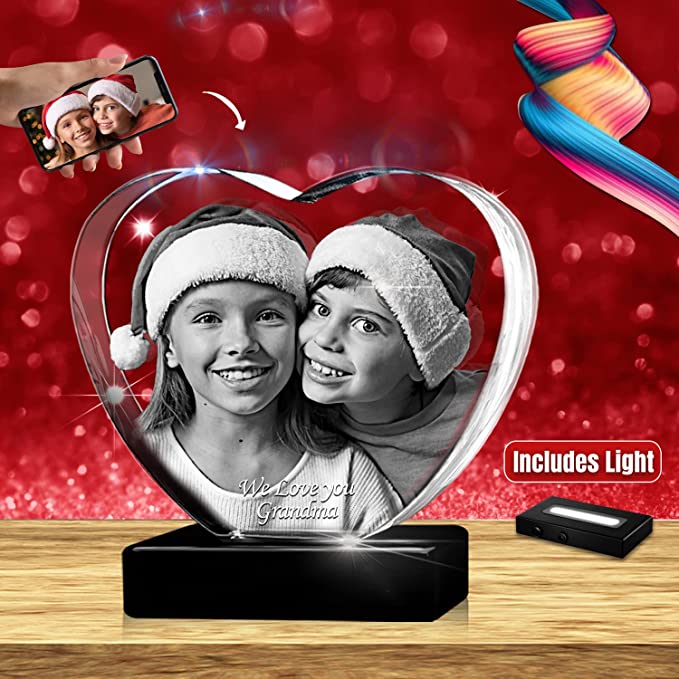 3D Crystal Photo  | Meaningful Gifts for Mom from Daughter