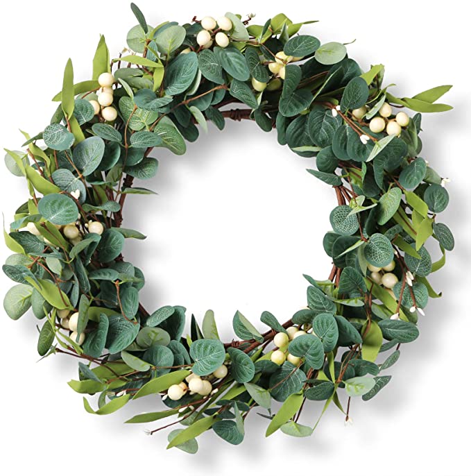 20" Eucalyptus Wreath | Spring Decor Ideas for Your Home