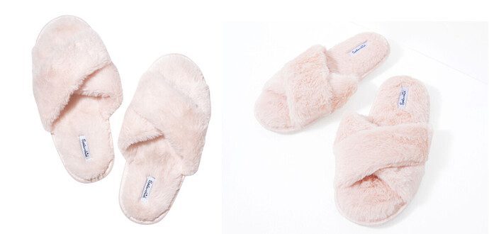 Splendid Faux Fur Slippers - Crystal Pink ($48 Value)