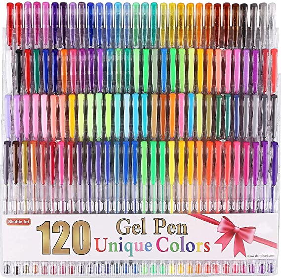 120 Gel Pens Set | | Fun Easter Gifts for Teens (Teen-Approved!) | Basic Housewife